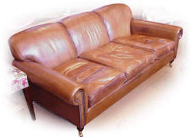 Full Scroll Three-Seater Lansdown Sofa