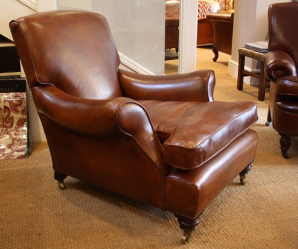 Late 19th Century Leather Arm Chair