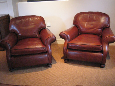 Loose Back Cushioned 1930s Pair