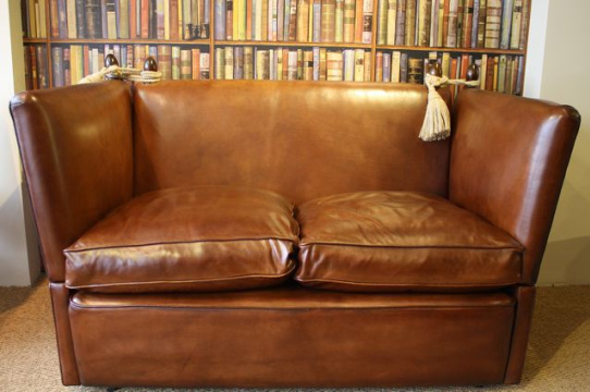 The Two-Seater Knole Sofa in Leather