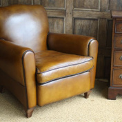 Fully Restored French Leather Club Chair.....