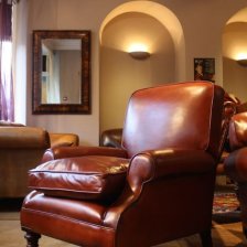 Handsome Antique Leather Chair