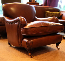 Petit Leather Club Chair