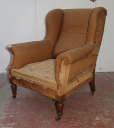 Beautiful 19th Century Wing Chair