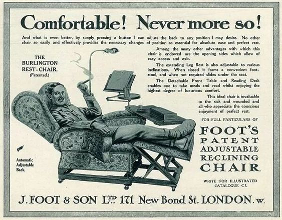 J Foot & Son Ltd Patent Adjustable Rest Chair