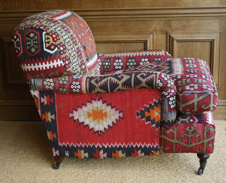 Semi-Antique Kilim Lansdown Chair
