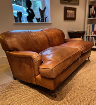 Vintage 2.5-Seater Leather Lansdown Sofa