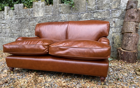 Two Seater Leather Lansdown Sofa