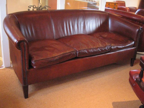The Three-Seater Amsterdam Sofa in Leather
