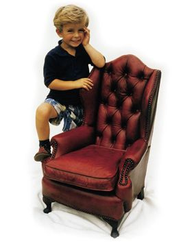 Childs leather chair best sale