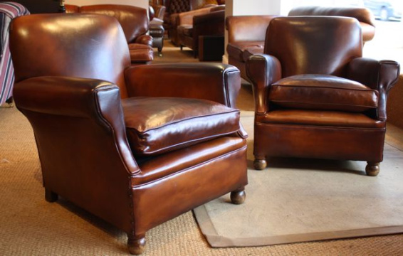 Pair of Late 1930's Club Chairs