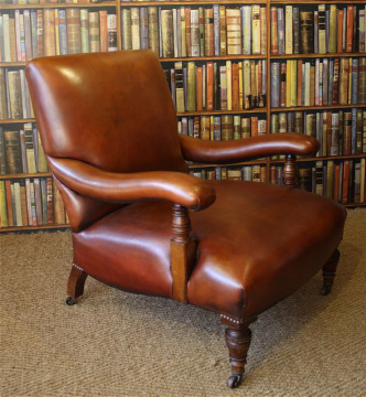 Elegant Edwardian Library Chair