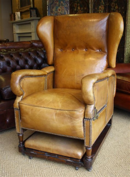 J Foot & Son Leather Reclining Adjustable Chair