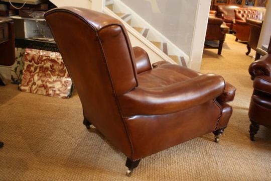Late 19th Century Leather Arm Chair