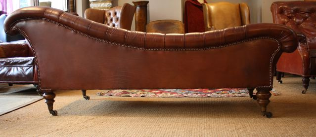 Antique Leather Sofa/Chaise