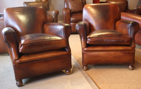 Pair of Late 1930's Club Chairs