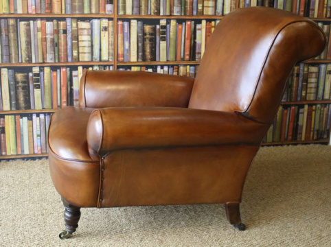 19th Century Leather Armchair