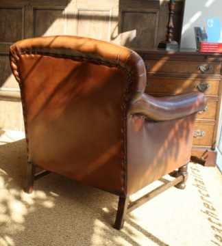 Barley Twist Restored Leather Club Pair