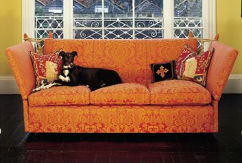 The Three-Seater Knole Sofa in Fabric