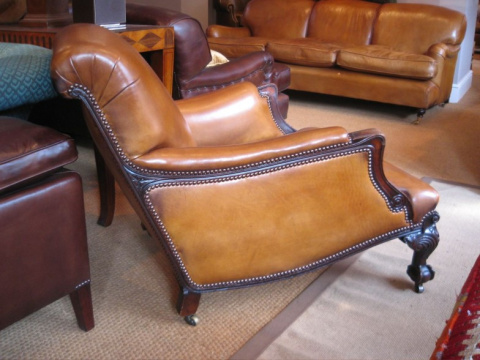 19th Century Mahogany Framed Chair