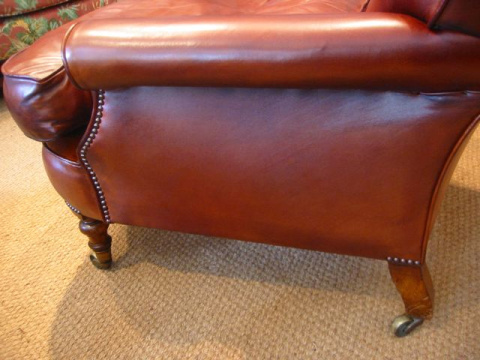 Victorian 'Howard' Style Leather Chair