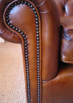 The Buttoned Lansdown Chair in Leather