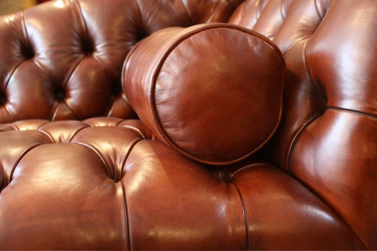 Antique Leather Sofa/Chaise