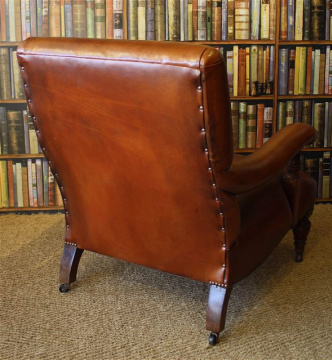 Elegant Edwardian Library Chair