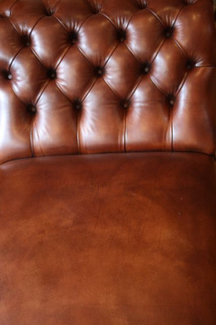 Victorian Leather Chaise Longue