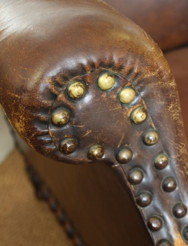 Early 20th Century Leather Armchair