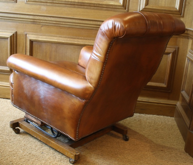 Leather Chairs of Bath Leather Rocking Chair Victorian Leather Rocking ...
