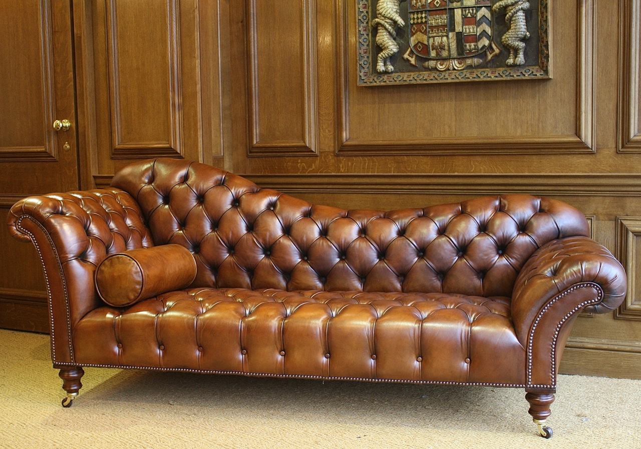 Leather Chairs Of Bath Sofa, Leather Chaise Longue