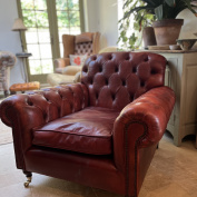 Vintage Red/Oxblood Lansdown Chair