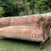 Antique Kilim Upholstered Chesterfield