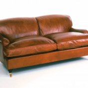The Two and a half Seater Lansdown Sofa in Leather