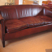 The Three-Seater Amsterdam Sofa in Leather