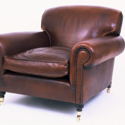 Full Scroll Lansdown Chair in Leather