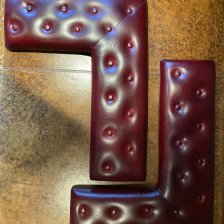 Pair of Oxblood Leather Fender Tops