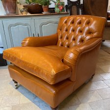 Leather Oxford Study Chair