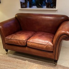 Vintage 2-Seater Ibsen Leather Sofa