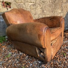 Cigar Arm Moustache Back French Club Chair