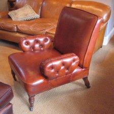 Leather Library Chair