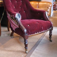 Original 19th Century Study Chair