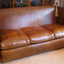 Three-Seater Knole Sofa in Leather