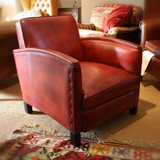 Funky French Leather Chair