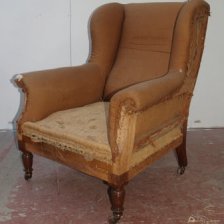 Beautiful 19th Century Wing Chair