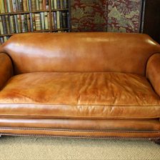 Hand Carved Leg Sofa/Chaise with Claw & Ball Feet