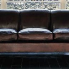 The Three-Seater Lansdown Sofa in Leather