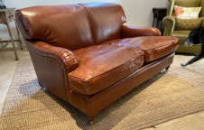 Two Seater Leather Lansdown Sofa