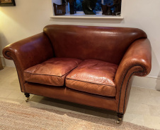 Vintage 2-Seater Ibsen Leather Sofa